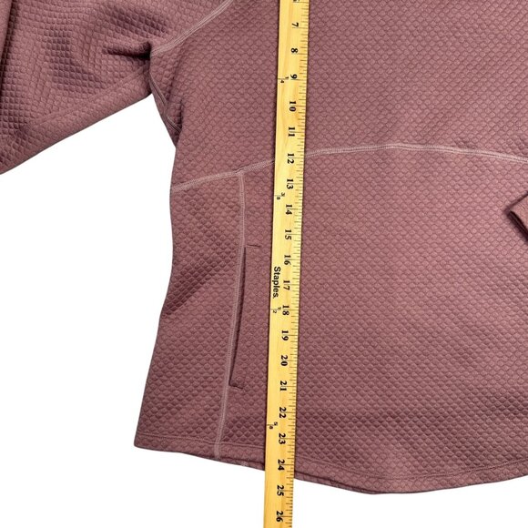 Marmot Annie Quilted Sweatshirt Womens Large Pink Long Sleeve Cowl Neck Pullover - Picture 7 of 10